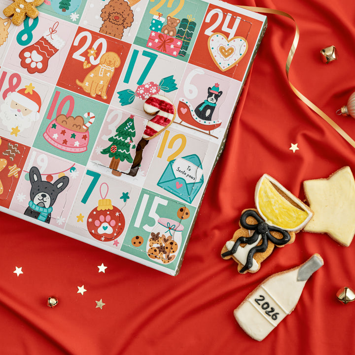 EXCLUSIVE BUNDLE Christmas Advent Calendar for Dogs + Free Iced Biscuit Set