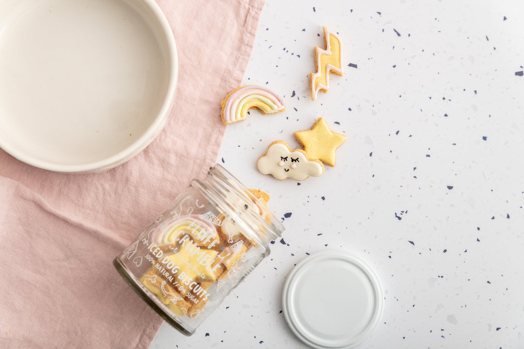 Iced Dog Biscuit Jars