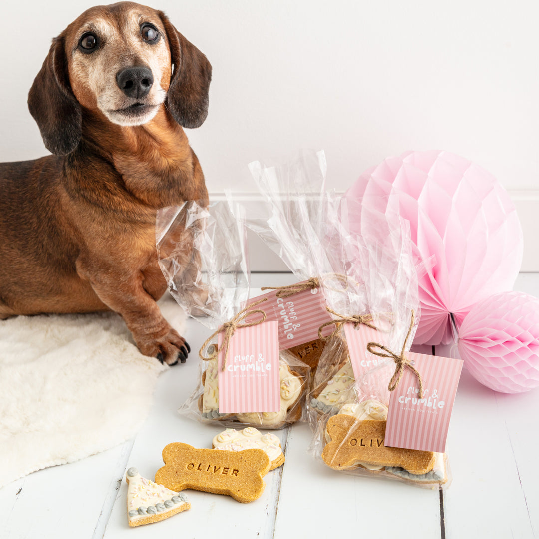 It's Yo Paw-ty! Personalised Dog Biscuit Party Bags