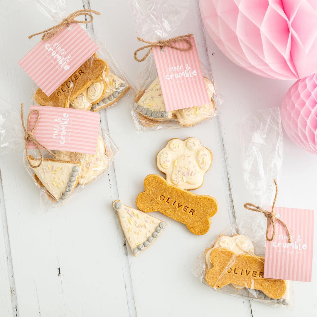 It's Yo Paw-ty! Personalised Dog Biscuit Party Bags