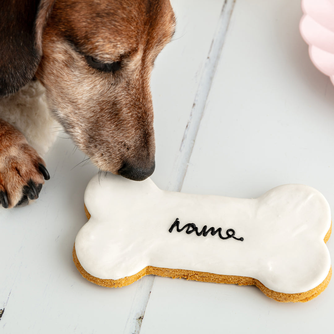 Personalised Iced Dog Biscuit Bone XL
