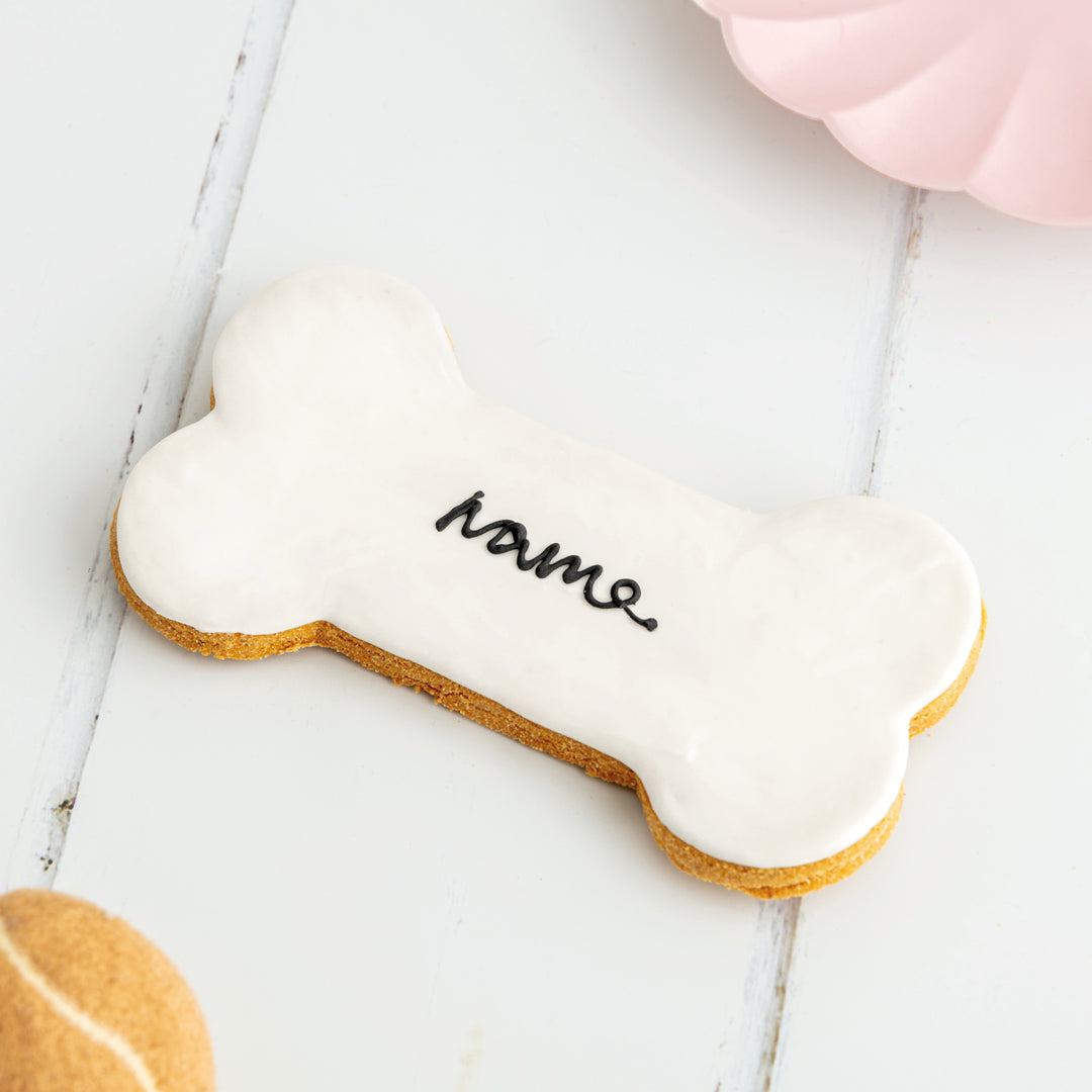 Personalised Iced Dog Biscuit Bone XL