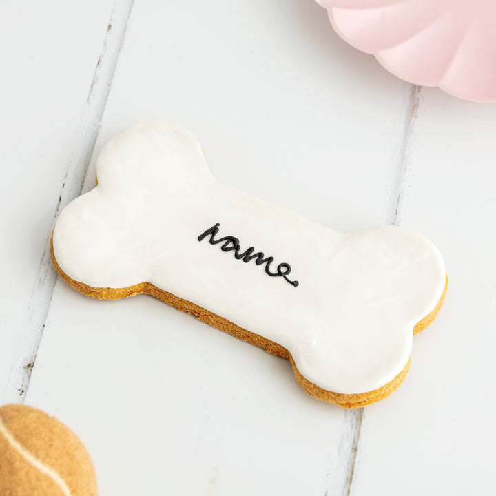 Personalised Iced Dog Biscuit Bone XL