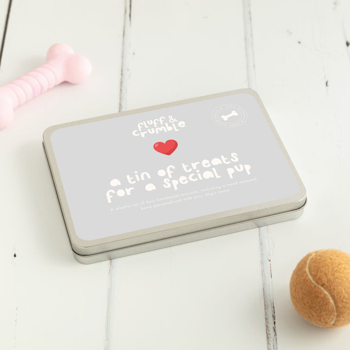 Personalised Iced Dog Biscuit Treat Tin