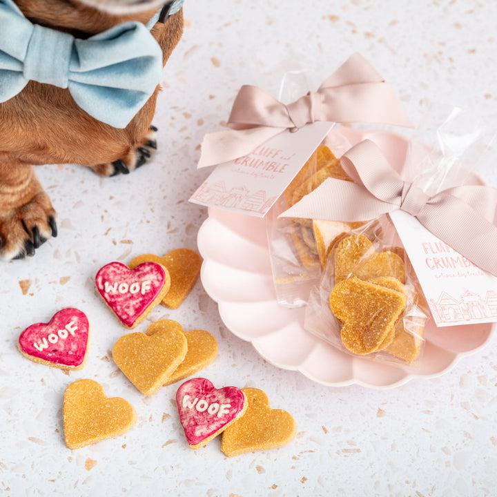 Wedding Favour Dog Biscuit Hearts (Naked)