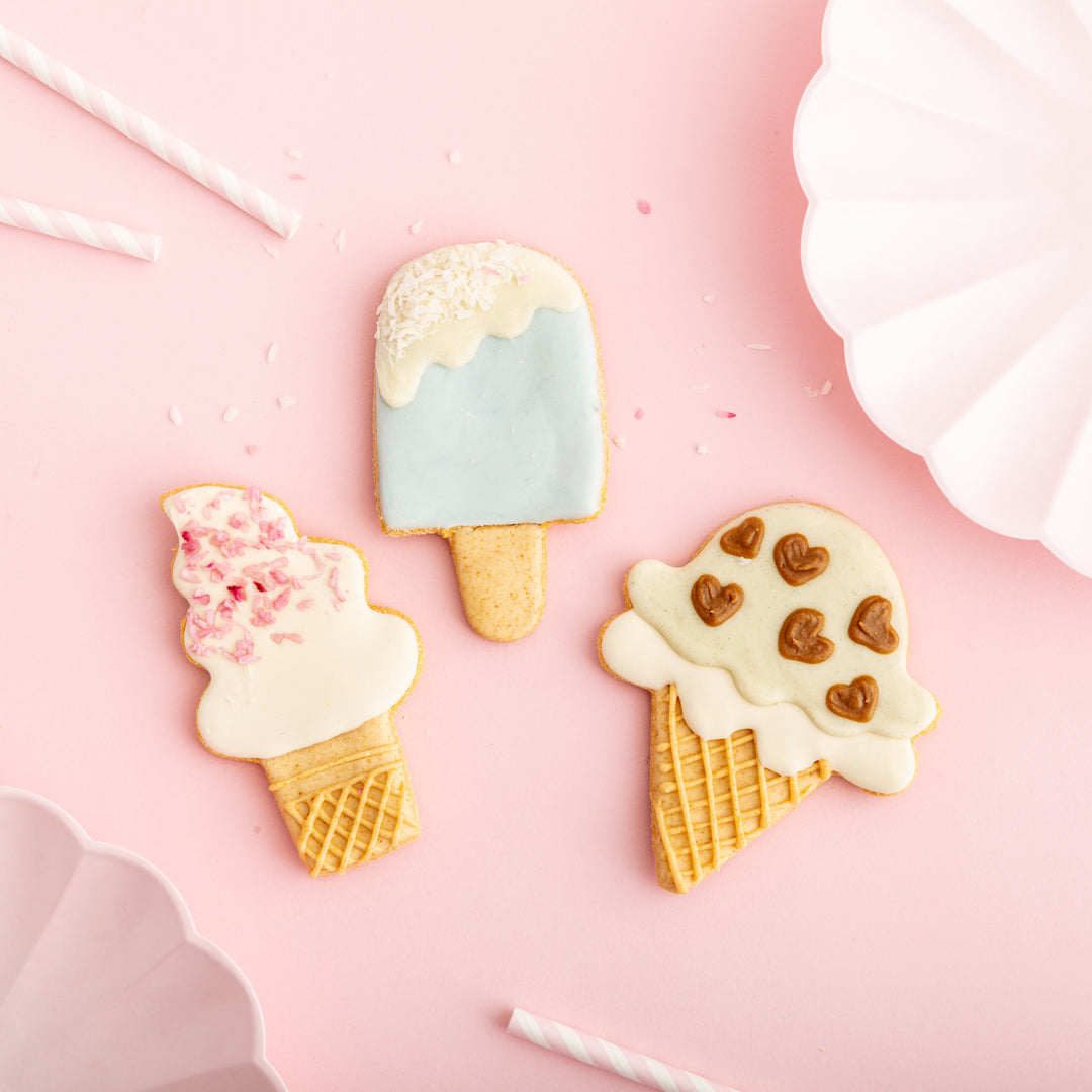 Scream for Ice Cream Iced Dog Biscuit Set