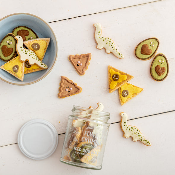 Nacho Cheese Iced Dog Biscuit Jar