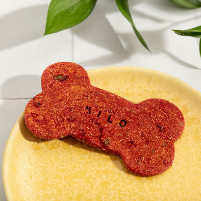 Apple Crumble Superfood Personalised Dog Biscuit Bone