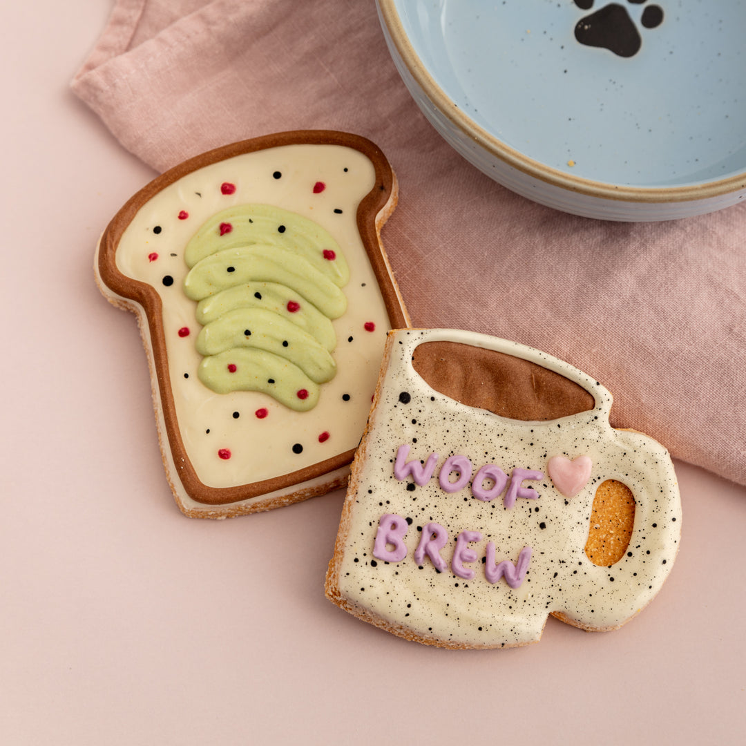Avocado on Toast Iced Dog Biscuit Set