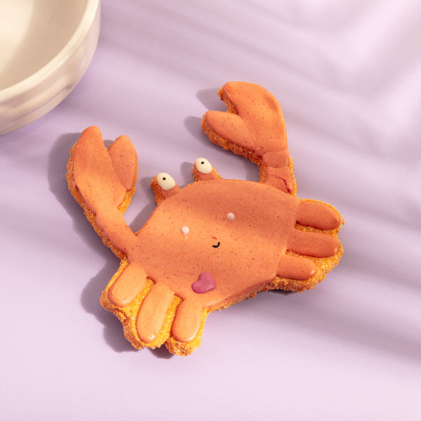 Giant Cedric the Crab Iced Dog Biscuit