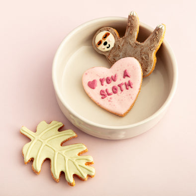 Love You A Sloth Iced Dog Biscuit Set