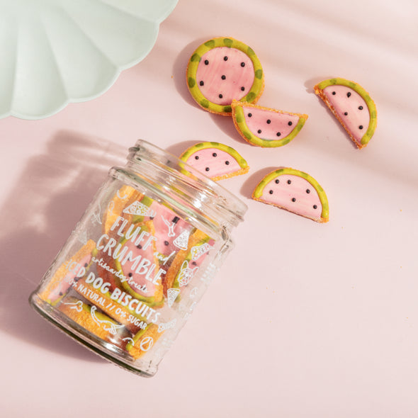 One in a Melon Iced Dog Biscuit Jar
