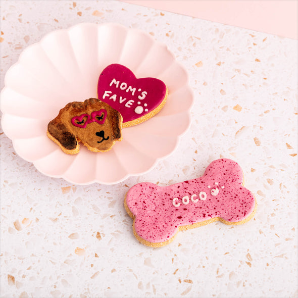 Someone's Fave Personalised Iced Dog Biscuit Set