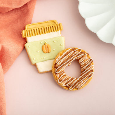 Pumpkin Spice & Everything Nice Iced Dog Biscuit Duo
