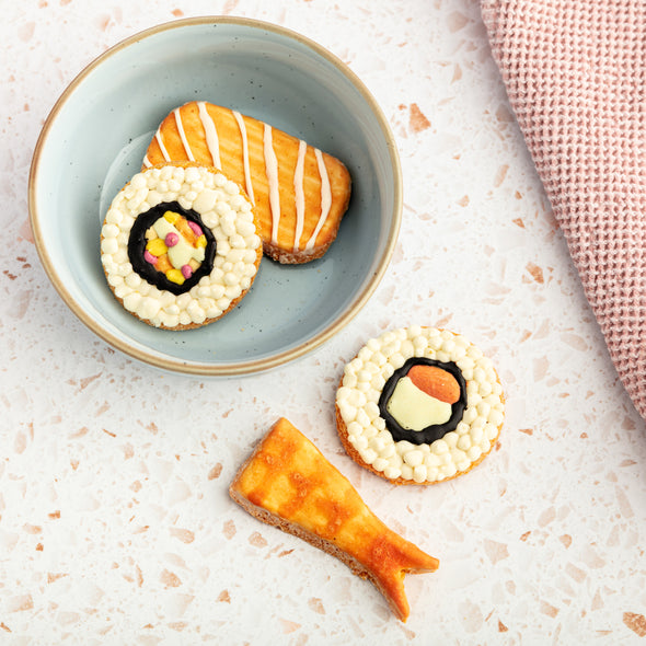 You Maki Me So Happy Sushi Iced Dog Biscuit Set